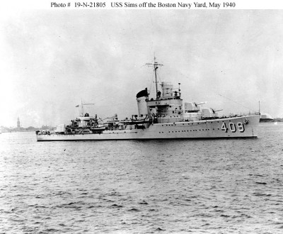 USS DD-409 "Sims"
